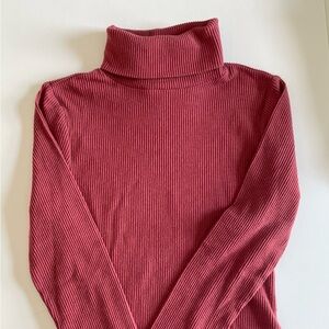 Old Navy Ribbed Cowl Neck Sweater - Burgundy